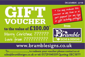 Gift Voucher for Bramble Signs & Designs
