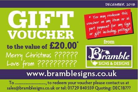 Gift Voucher for Bramble Signs & Designs