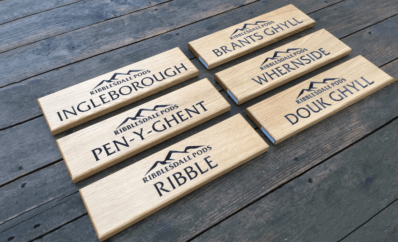 380x110 Dales Peaks Camping Pod Signs