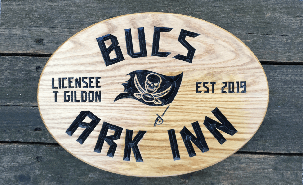 Extra Large Oval Personalised Wooden House Sign 430 x 330mm