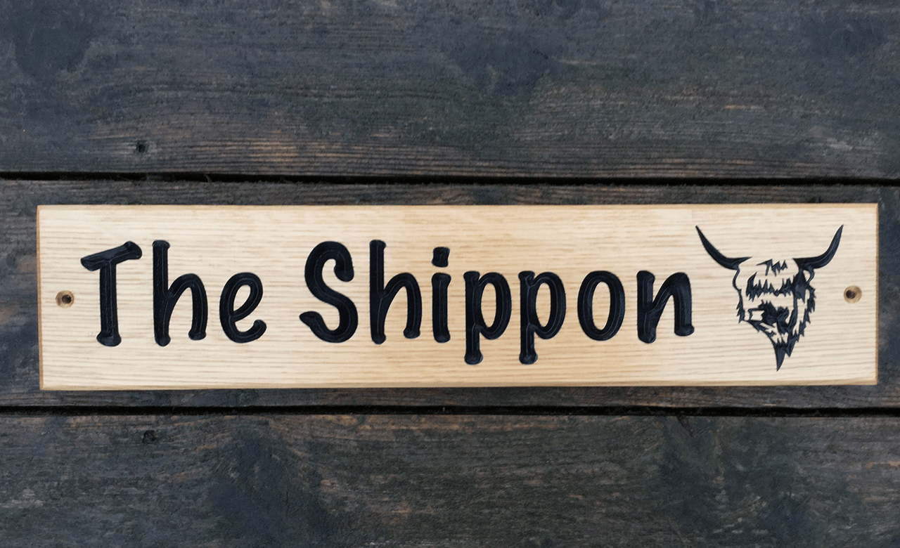 The Shippon Highland Cow House Sign