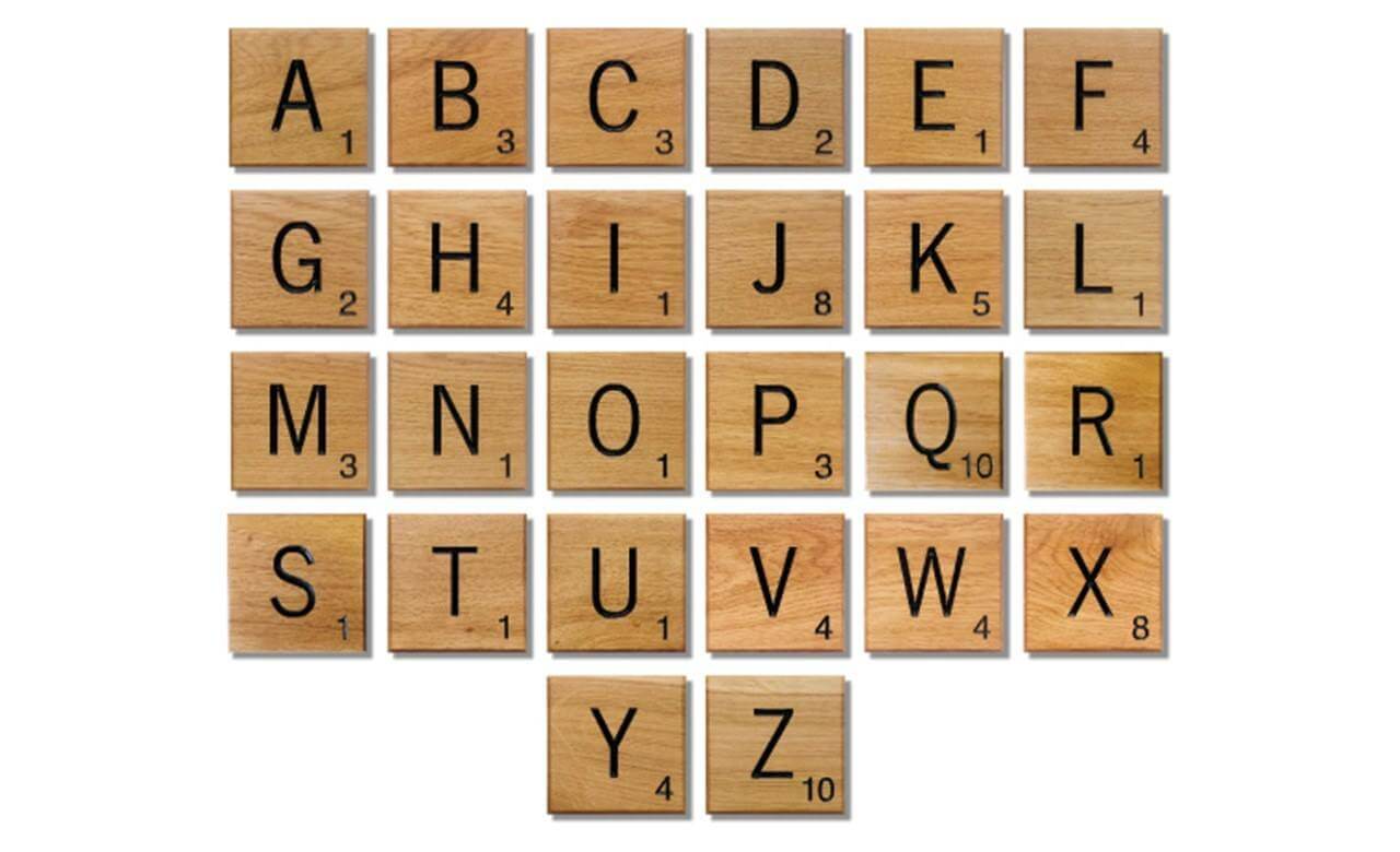Giant Novelty Solid Oak Scrabble Letters Wall Art - Bramble Signs Engraved Wall Mounted & Freestanding Oak House Signs, Plaques, Nameplates and Wooden Gifts