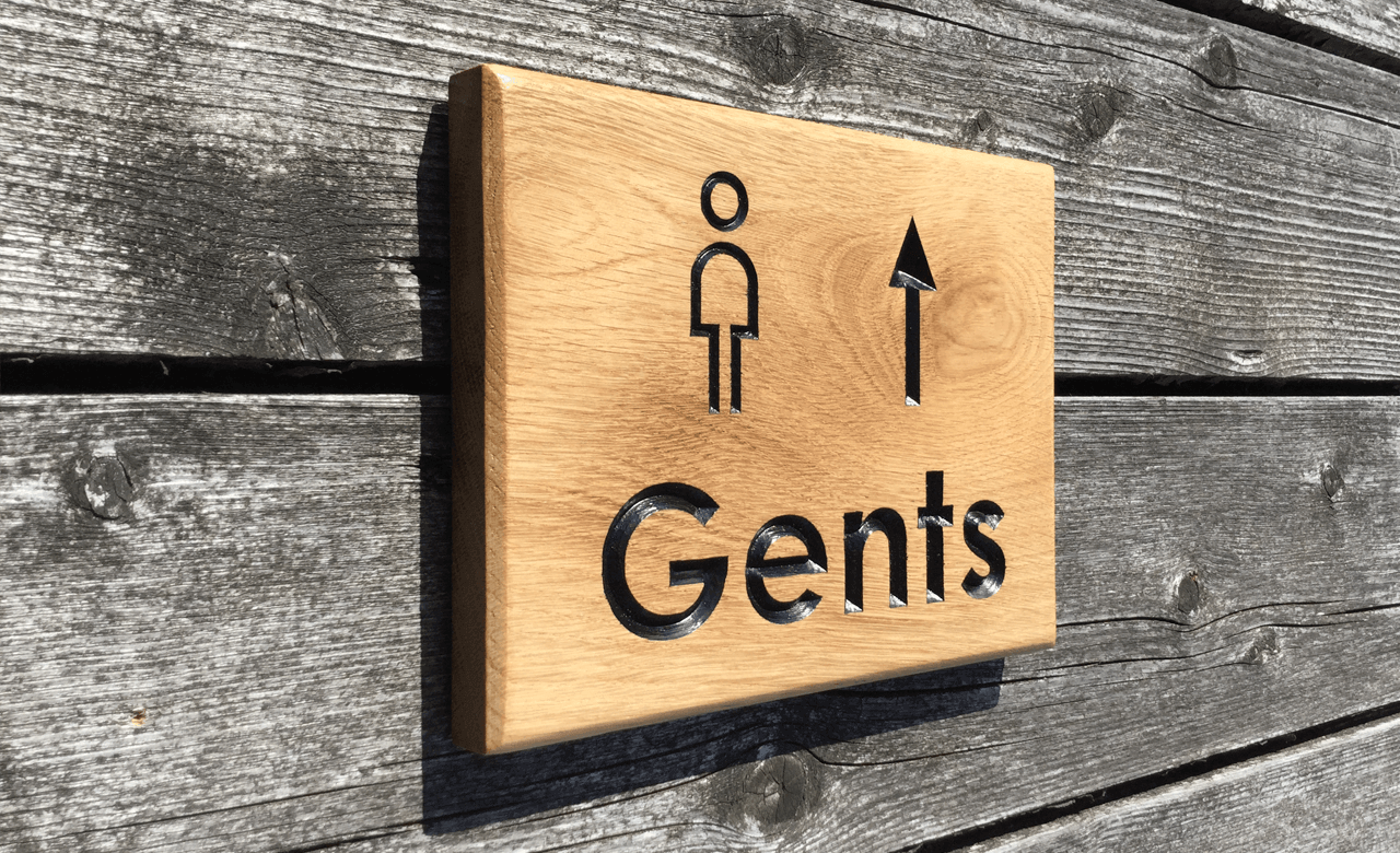 Solid Oak Rectangle Hospitalities Wooden Plaque Sign, Hotels, Restaurant, Guest House