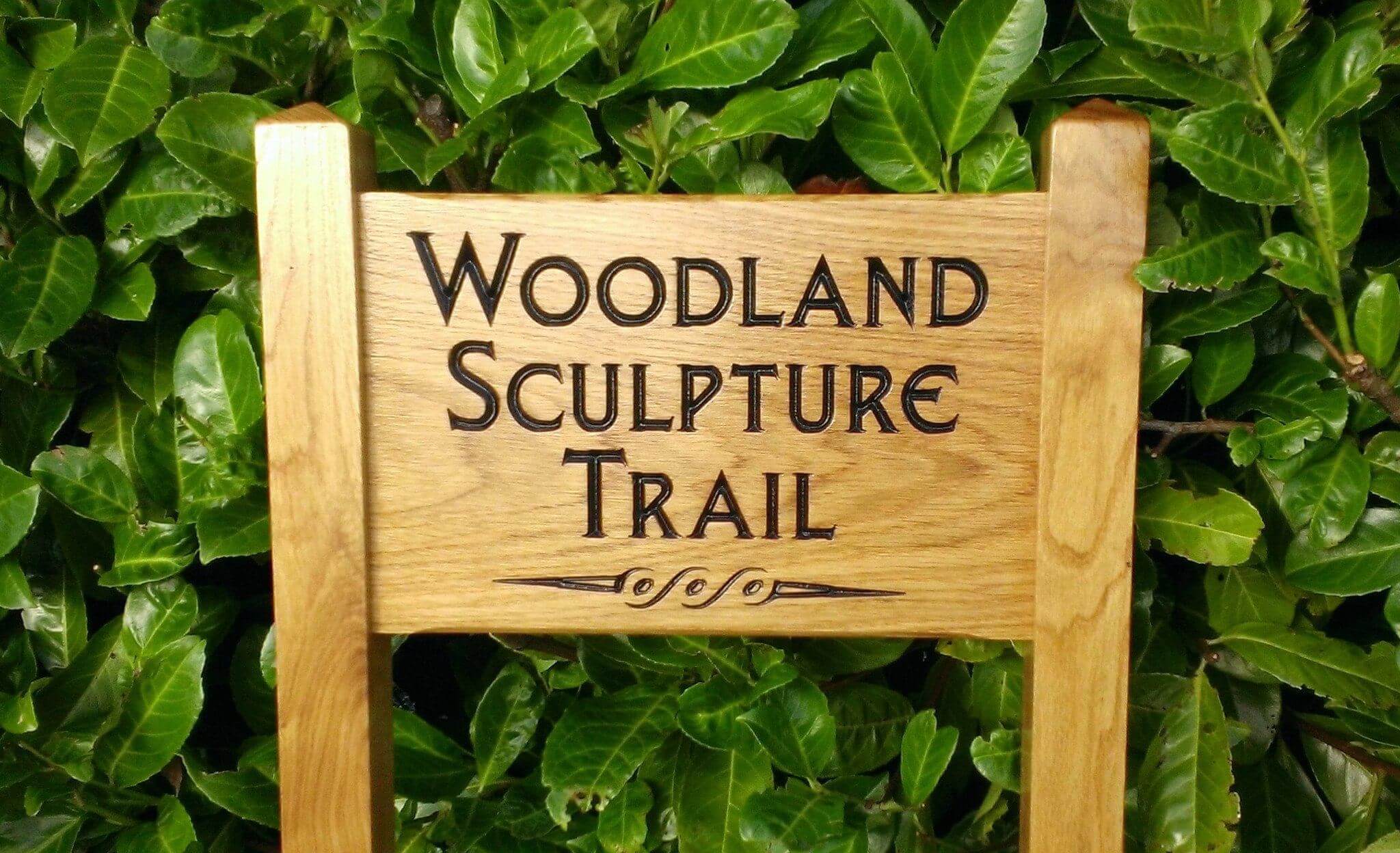 Ladder Sign - Small - 380 x 220mm - Posts 45 x 45 x 915mm - Bramble Signs Engraved Wall Mounted & Freestanding Oak House Signs, Plaques, Nameplates and Wooden Gifts FONT: LIBERTY