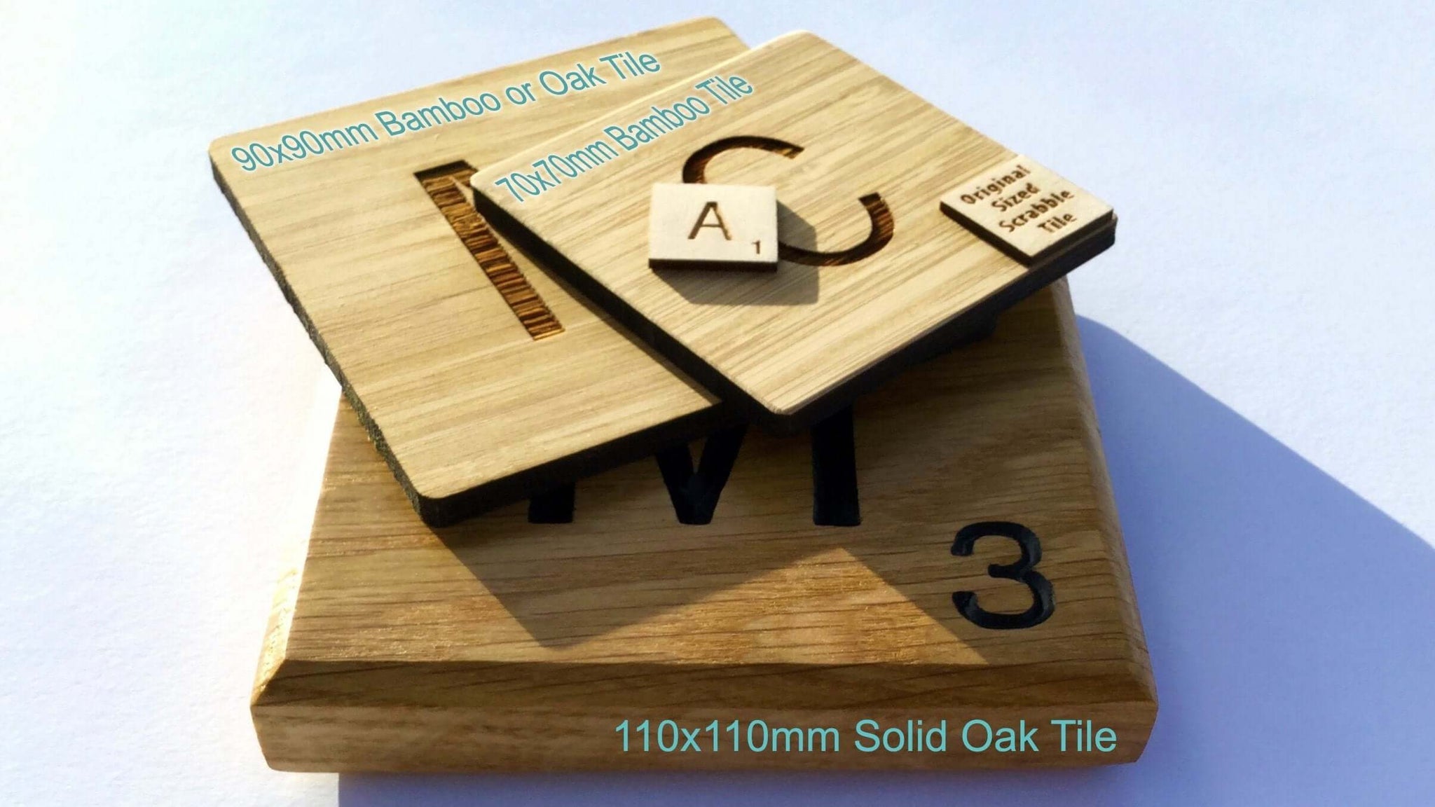 Giant Novelty Solid Oak Letters Wall Art