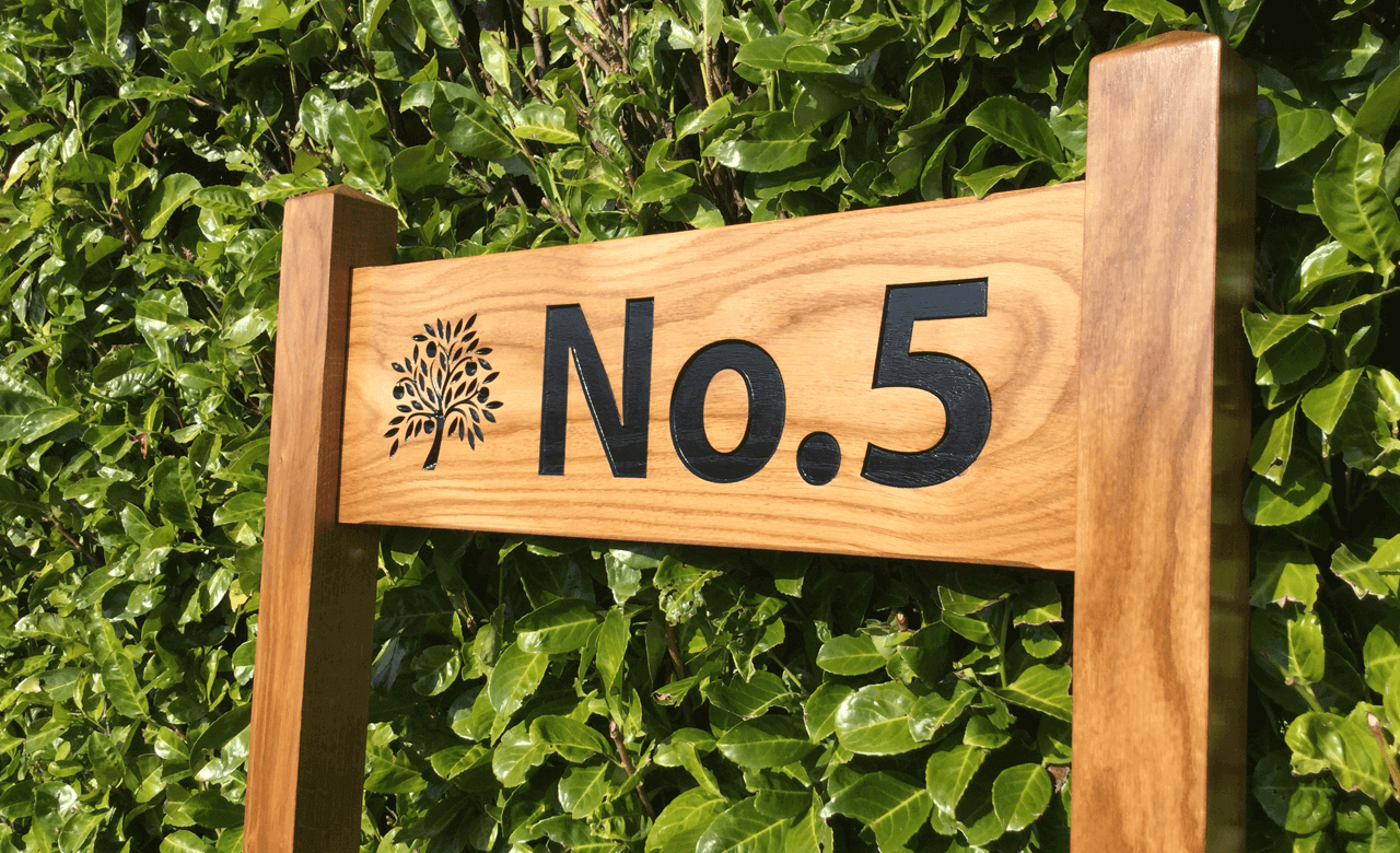 Large Ladder Sign 720 x 220mm - Posts 70 x 70 x 1520mm