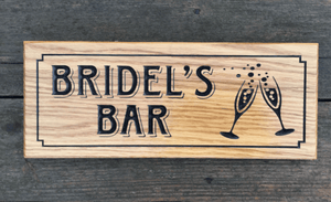 Bridels Bar 380x150 Pub Shed Drink Sign