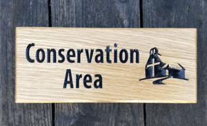 Conservation Area Church sign