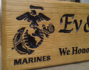Memorial & Commemorative Plaques - Armed Forces - 380 x 110mm - Bramble Signs Engraved Wall Mounted & Freestanding Oak House Signs, Plaques, Nameplates and Wooden Gifts