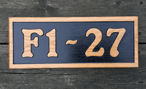 F1-27 380x150 Reverse Engraved House Number Sign