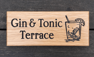 Gin and Tonic Terrace Drinking Bar 265 x 110