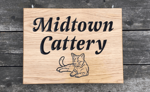 Midtown cattery 400x300 House Sign