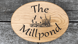 The Millpond pond house sign design