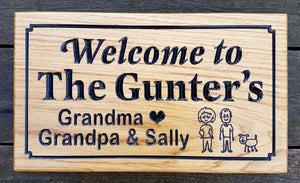 Welcome To The Gunters House Sign FONT: LATIENNE & ARIAL ROUNDED