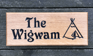 The Wigwam Tent Sign