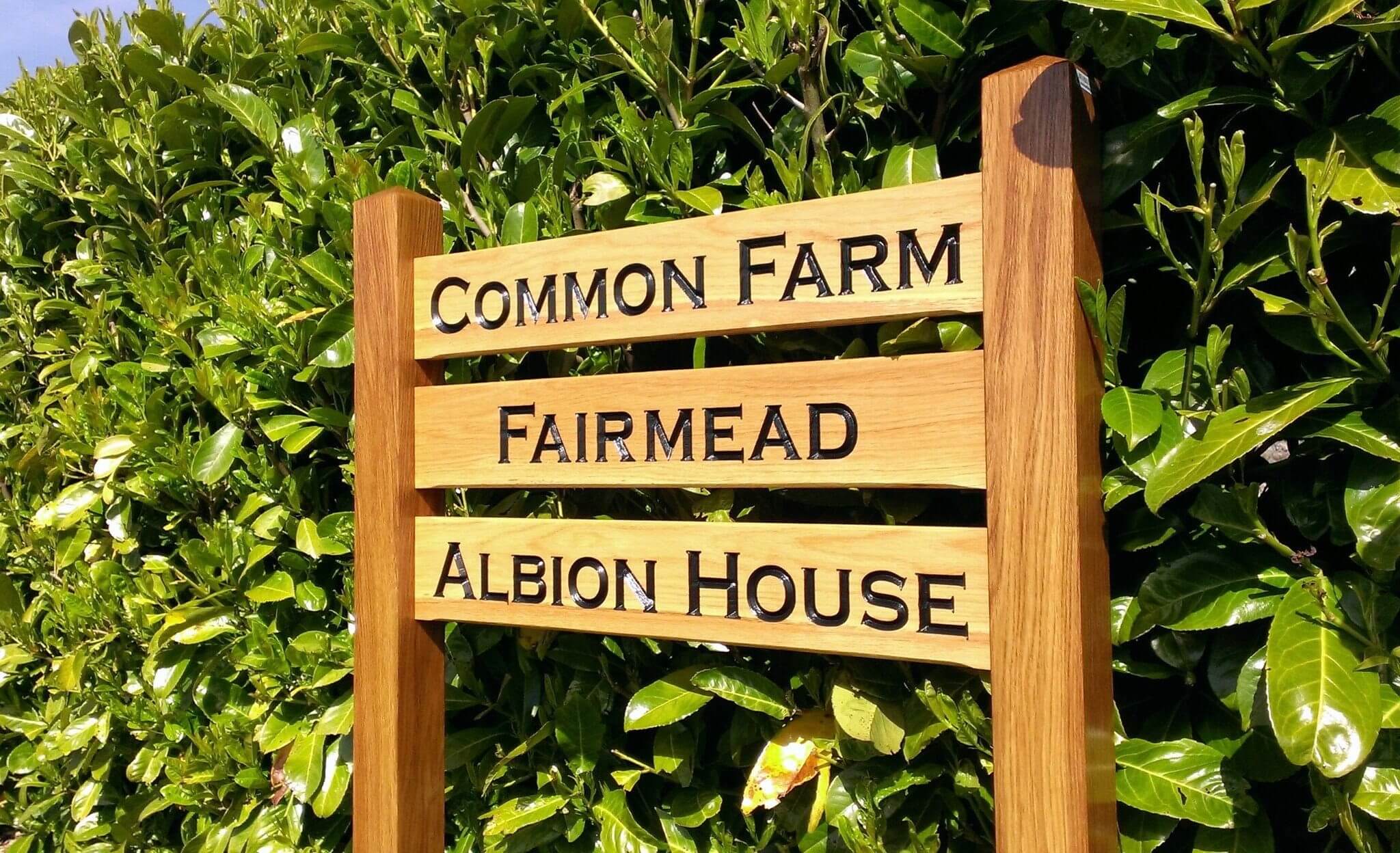 Sign Rung Multi Rung Ladder Sign 720 x 110mm - Posts 70 x 70 x 1520mm