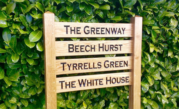 Multi Rung Ladder Sign 720 x 110mm - Posts 70 x 70 x 1520mm