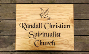 House Sign - Extra Large Square - 500 x 400mm - Bramble Signs Engraved Wall Mounted & Freestanding Oak House Signs, Plaques, Nameplates and Wooden Gifts FONT: LATIENNE