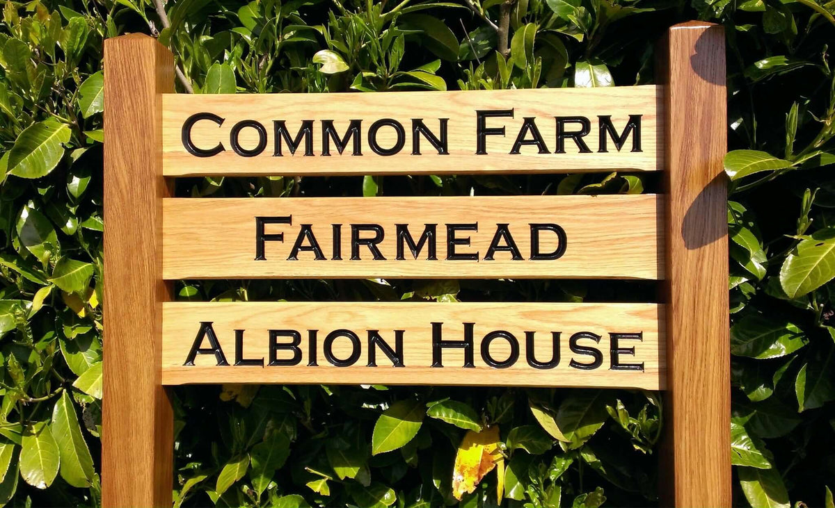 Multi Rung Ladder Sign 720 x 110mm - Posts 70 x 70 x 1520mm